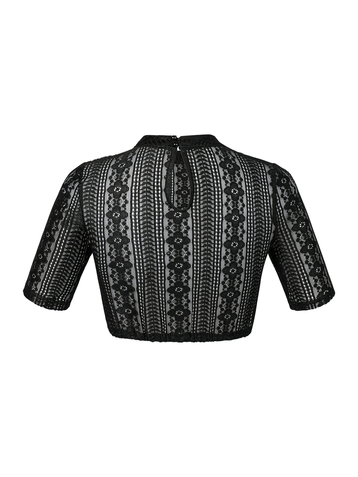 Spitzen Bluse Bluse Inga zum Dirndl Look in Schwarz