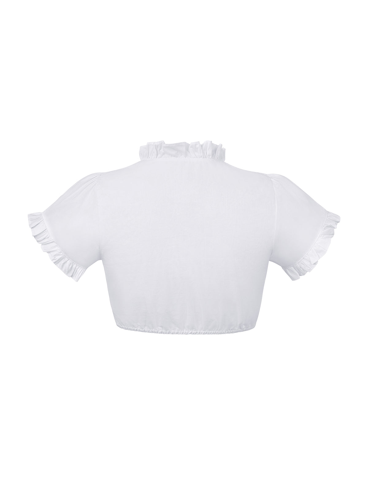 Klassische Dirndlbluse Bluse Clea für Oktoberfest in Weiß