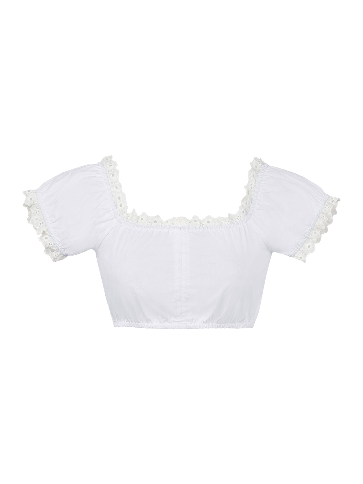 Damen Trachtenbluse Bluse Tania im festlichen Stil in Weiß