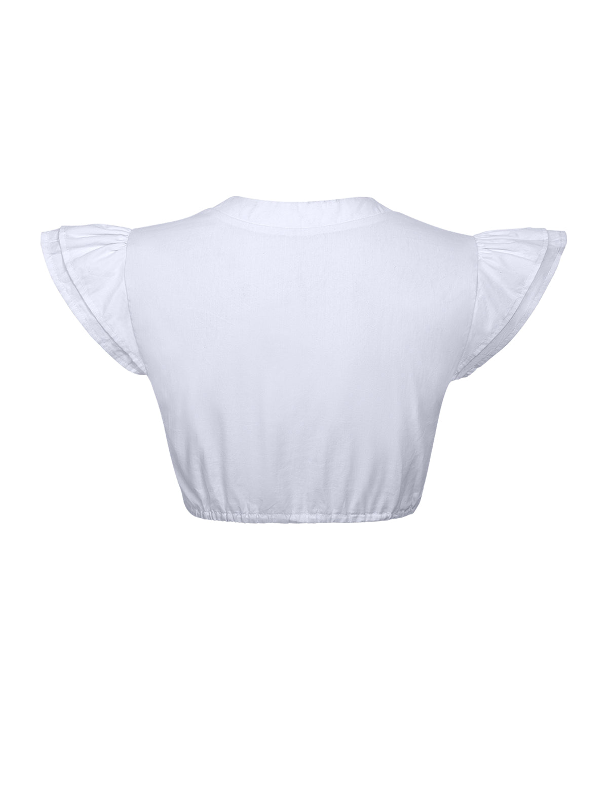 Klassische Dirndlbluse Bluse Sue für Oktoberfest in Weiß