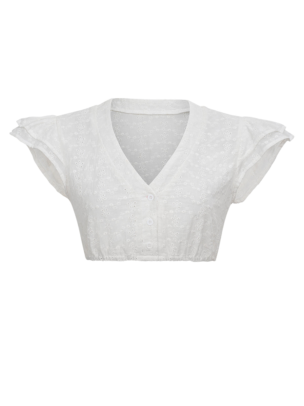 Spitzen Bluse Bluse Tess zum Dirndl Look in Weiß
