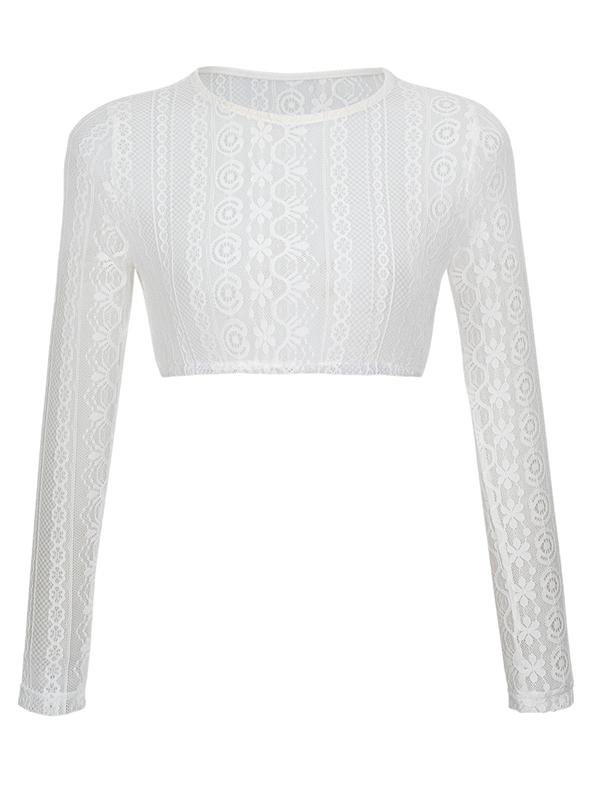 Klassische Dirndlbluse Bluse Chiara In Weiss für Oktoberfest in Weiß