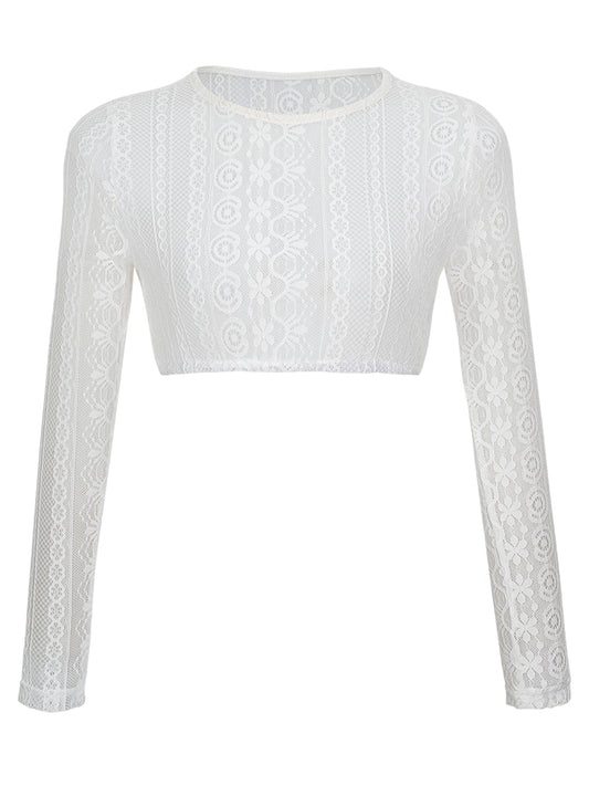 Klassische Dirndlbluse Bluse Chiara In Weiss für Oktoberfest in Weiß
