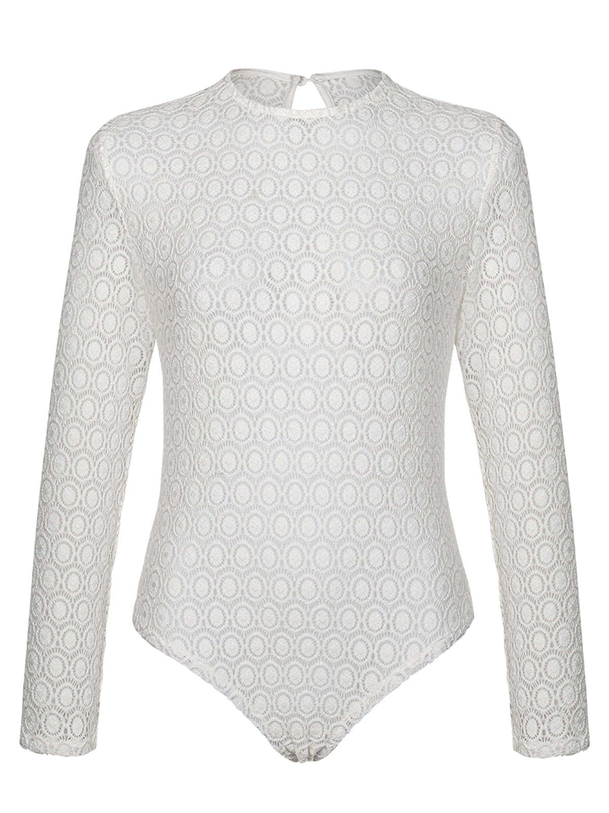 Edle Trachtenbluse Body Sibyl für Damen in Weiß