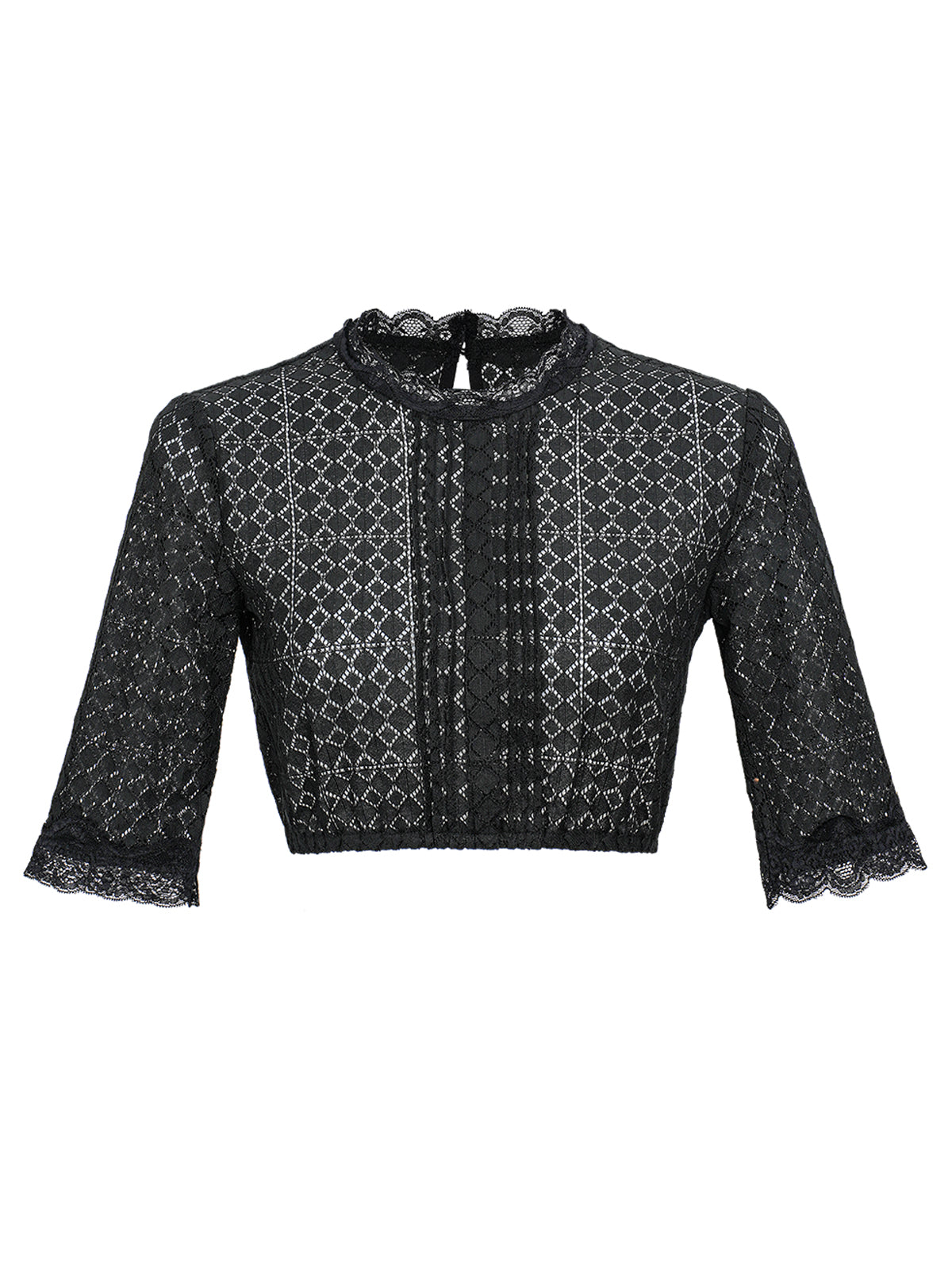 Damen Trachtenbluse Bluse Kiana In Schwarze im festlichen Stil