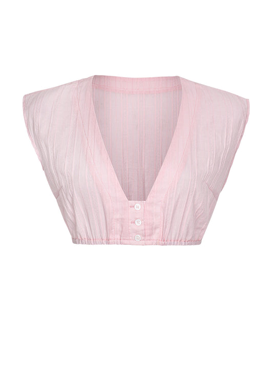 Klassische Dirndlbluse Bluse Milana In Rosa für Oktoberfest