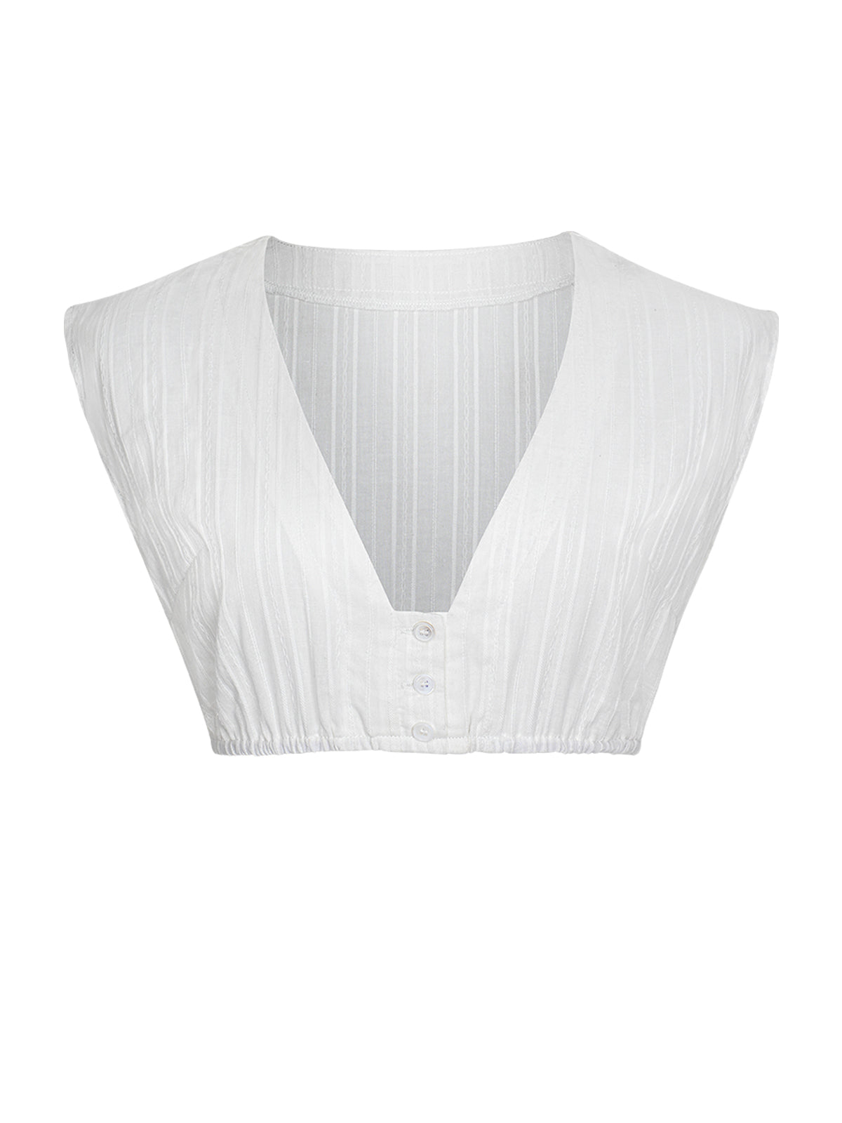 Dirndlbluse Bluse Milana In Weiss mit elegantem Trachten Design in Weiß
