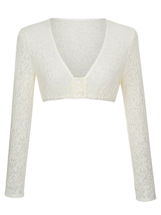 Edle Trachtenbluse Bluse Valeria In Weiss für Damen in Weiß