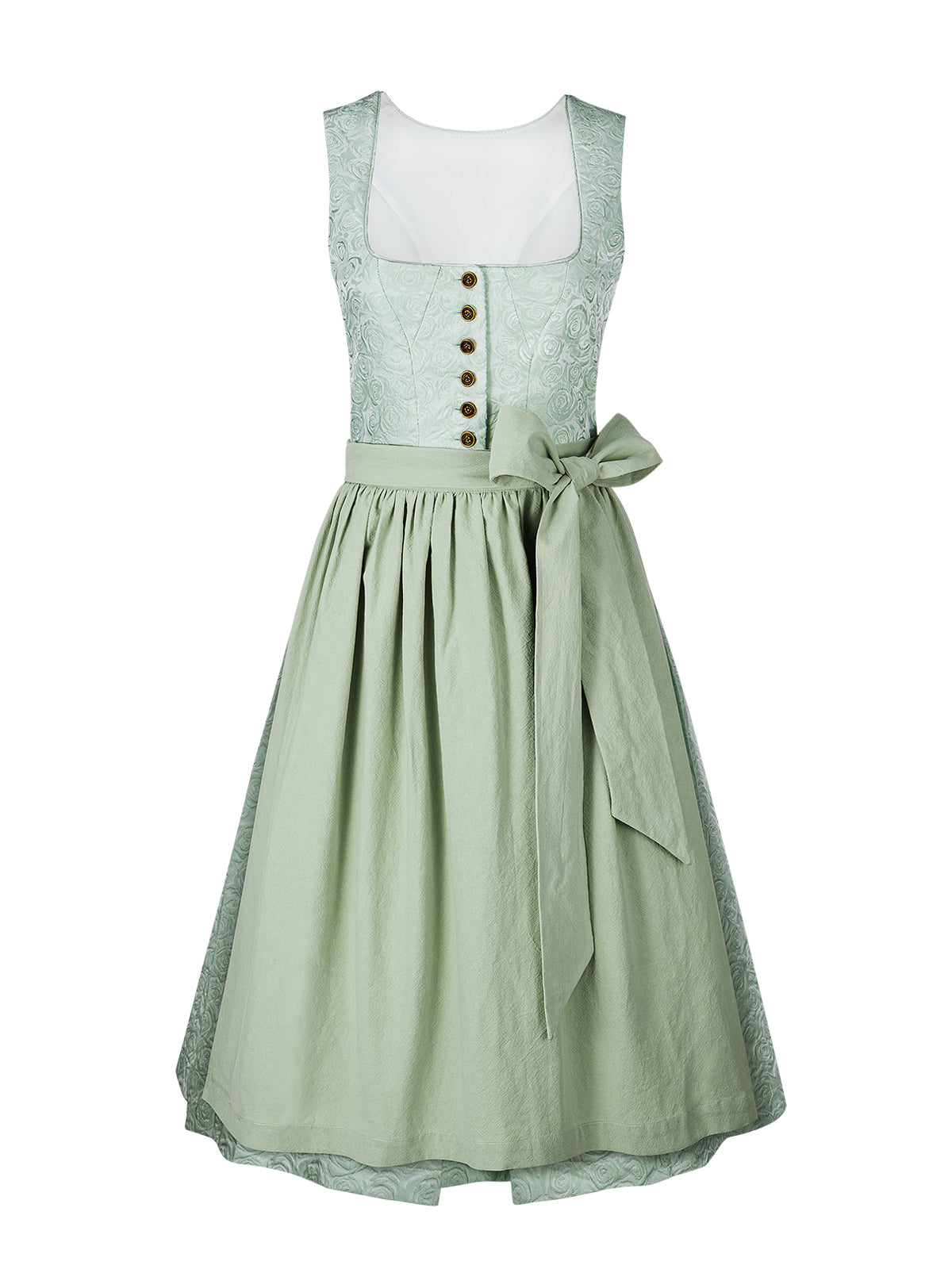 Dirndl Nadine In Hell Grun im traditionellen Trachtenstil in Grün
