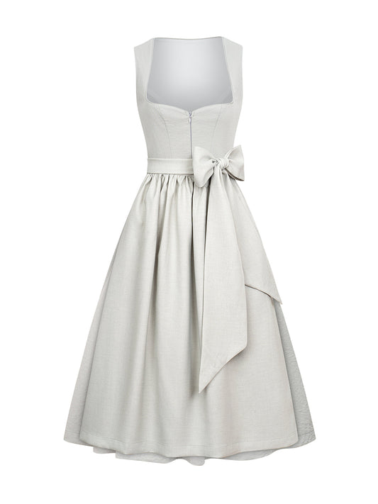 Klassisches Dirndl Kleid Vivia in Grau