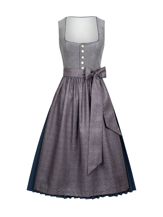 Damen Dirndl Lottea für Oktoberfest in Grau