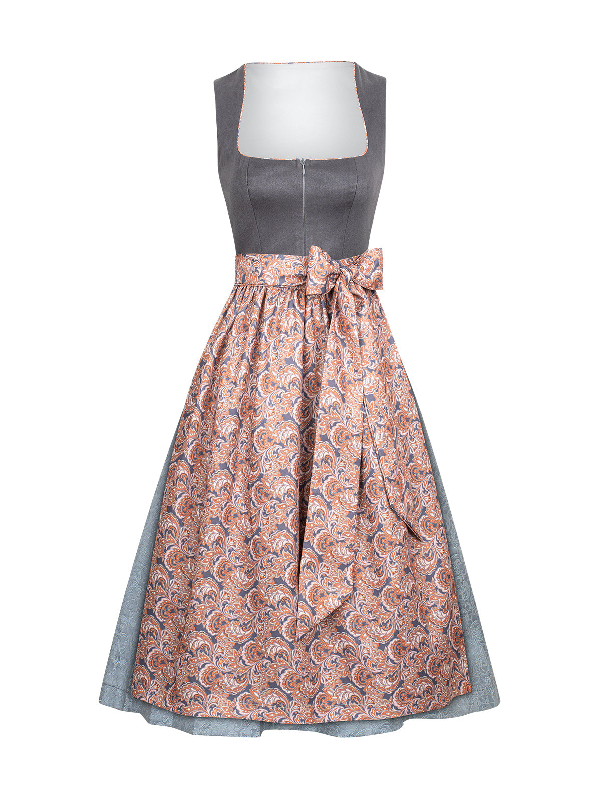 Dirndl Marta im traditionellen Trachtenstil in Grau