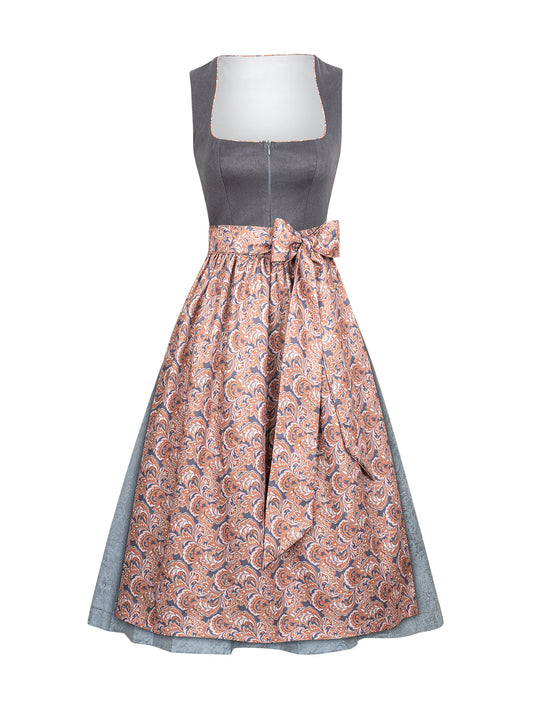 Dirndl Marta im traditionellen Trachtenstil in Grau