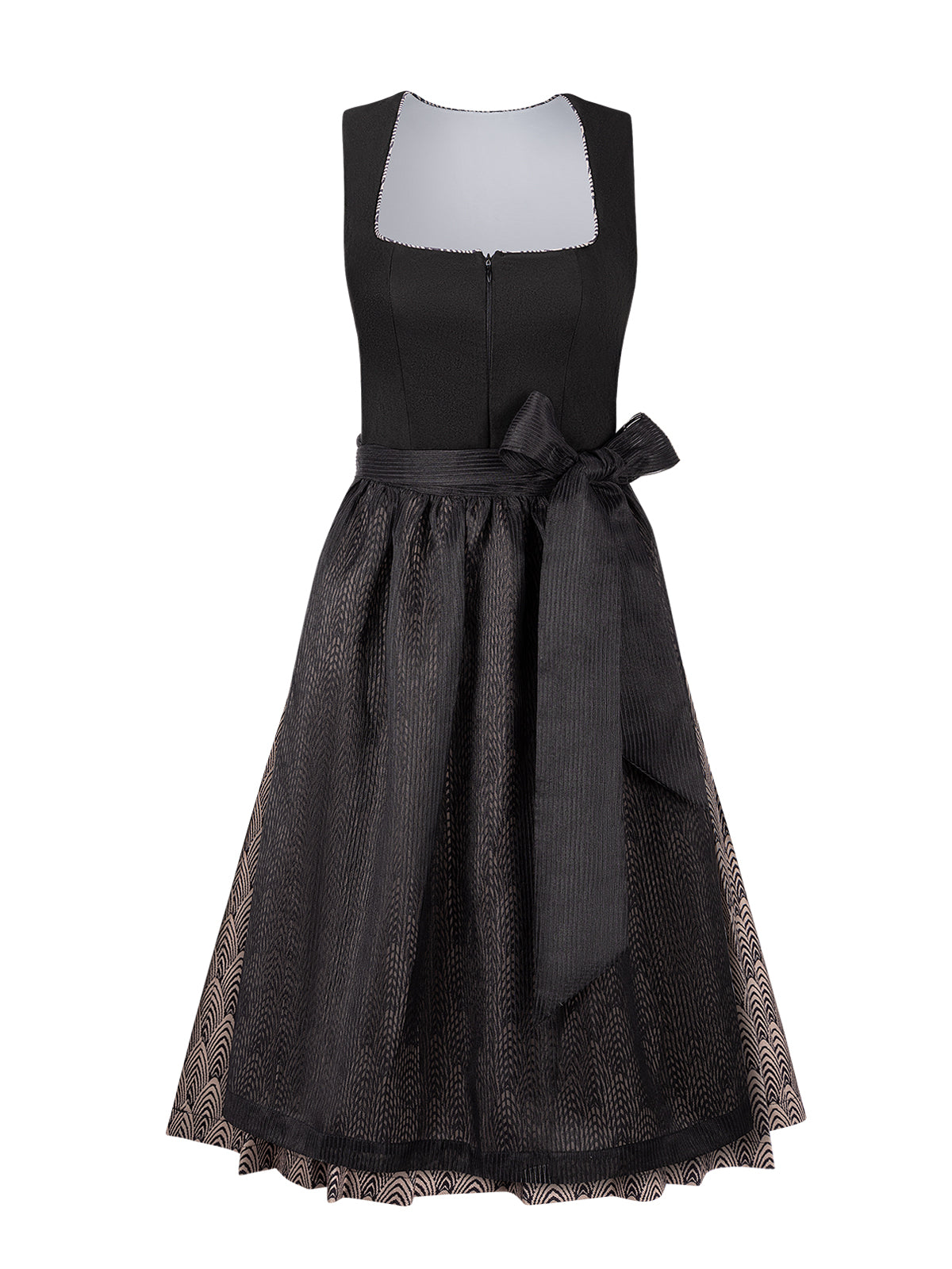 Damen Dirndl Veronika In Schwarzes für Oktoberfest