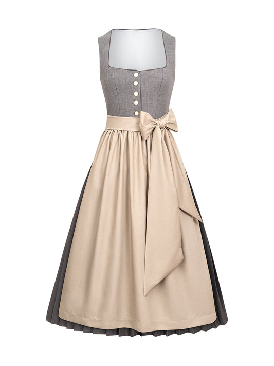 Klassisches Dirndl Kleid Polina in Grau