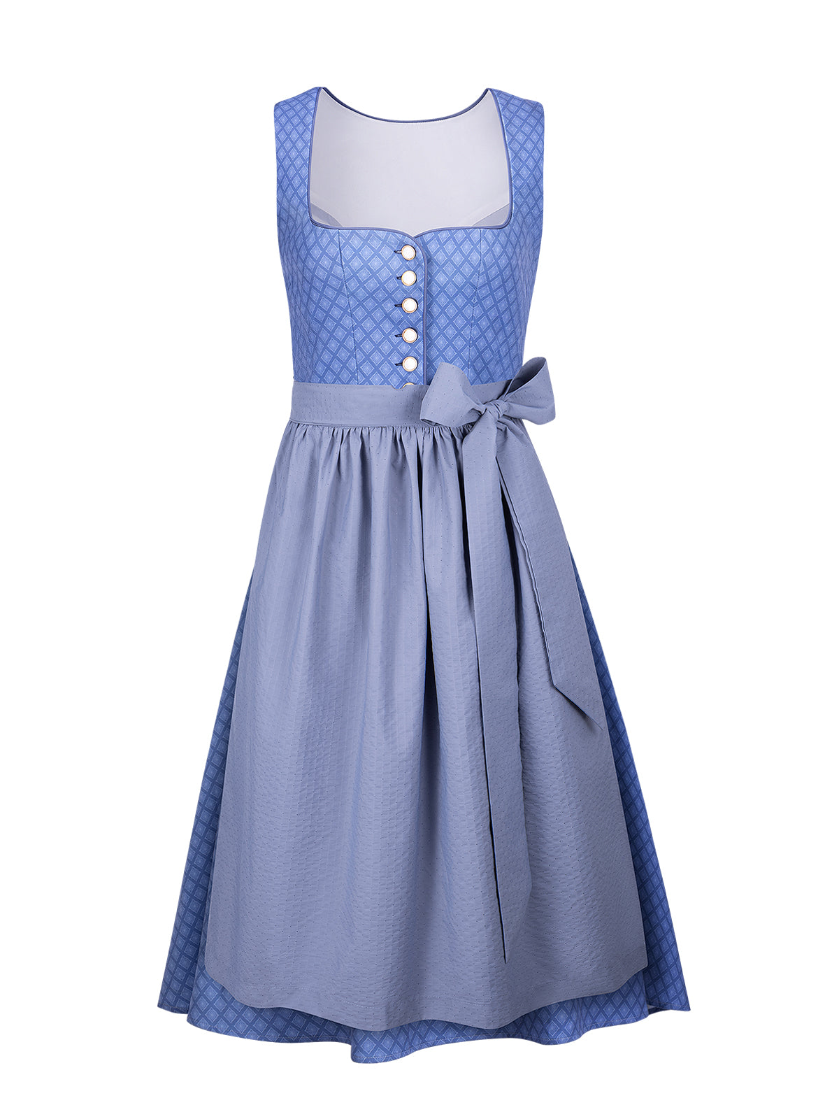 Trachtenkleid Daniela In Hell Blau mit elegantem Design