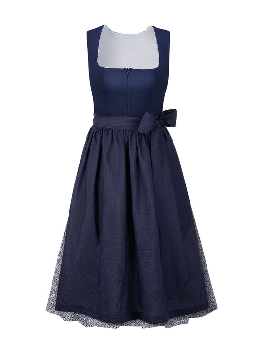 Klassisches Dirndl Kleid Maxima In Blau
