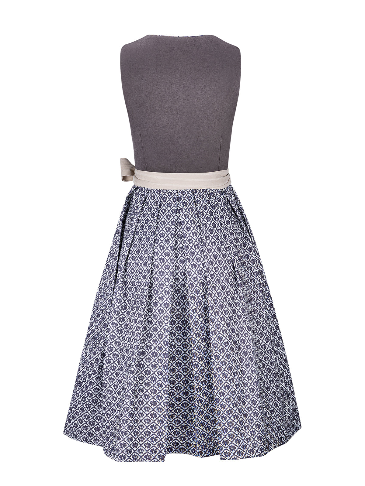 Damen Dirndl Maxima In Grau für Oktoberfest