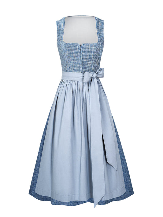 Damen Dirndl Caroline In Hellblau für Oktoberfest