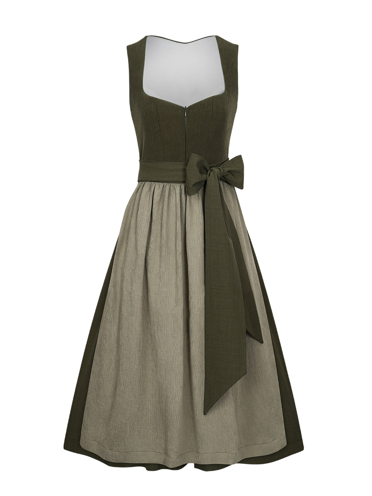 Trachtenkleid Kira In Tannengrunes mit elegantem Design in Grün