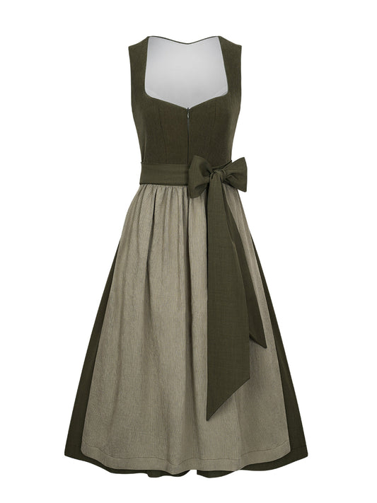 Trachtenkleid Kira In Tannengrunes mit elegantem Design in Grün