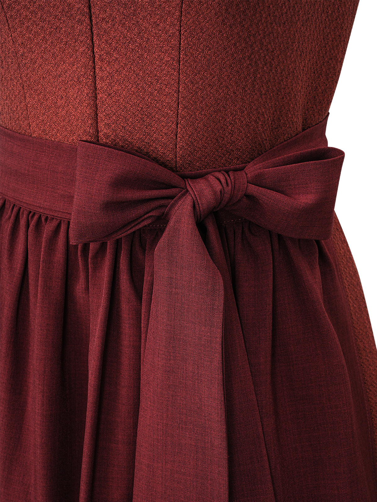 Trachtenkleid Camille In Wine mit elegantem Design in Rot