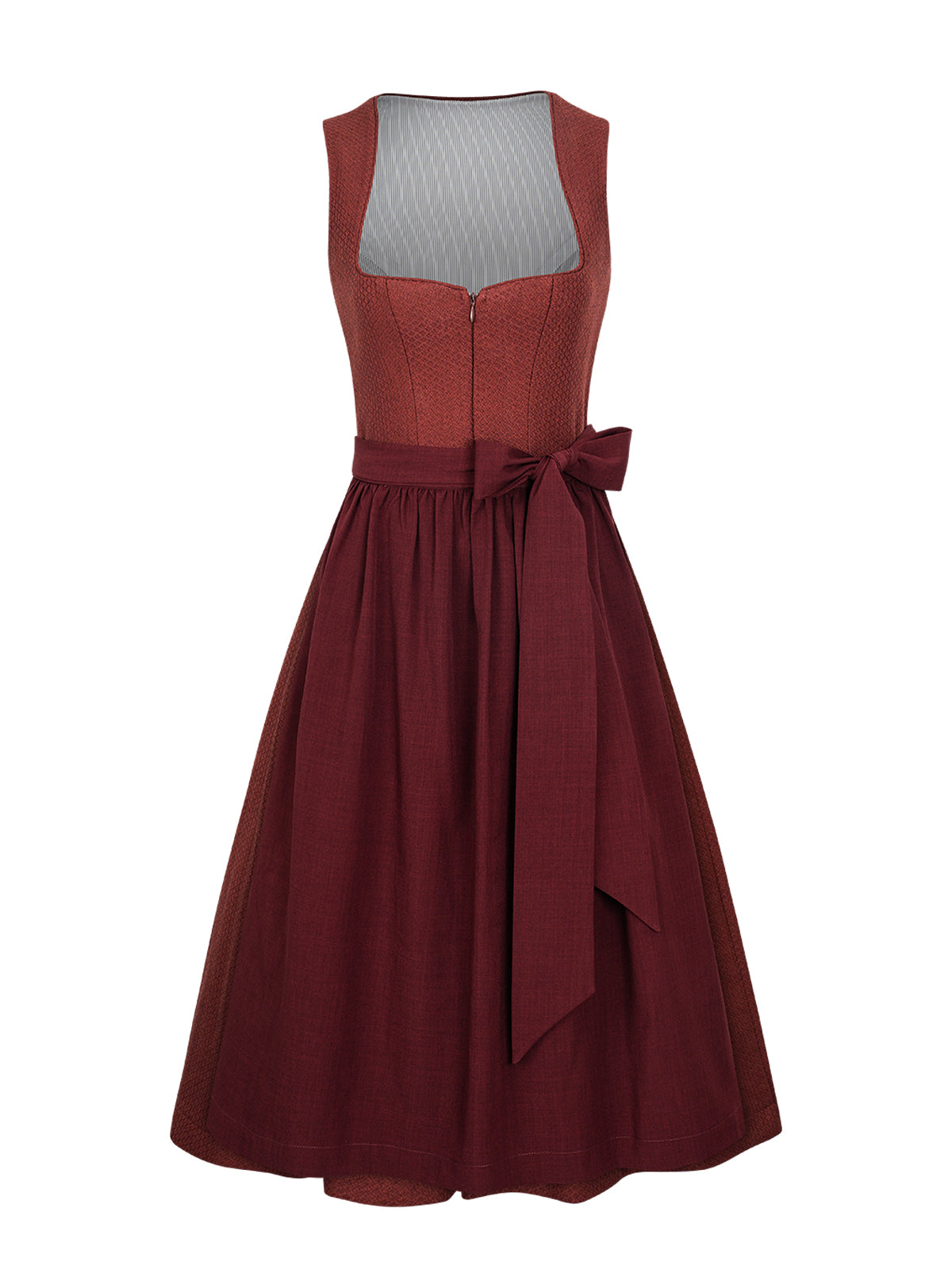 Trachtenkleid Camille In Wine mit elegantem Design in Rot