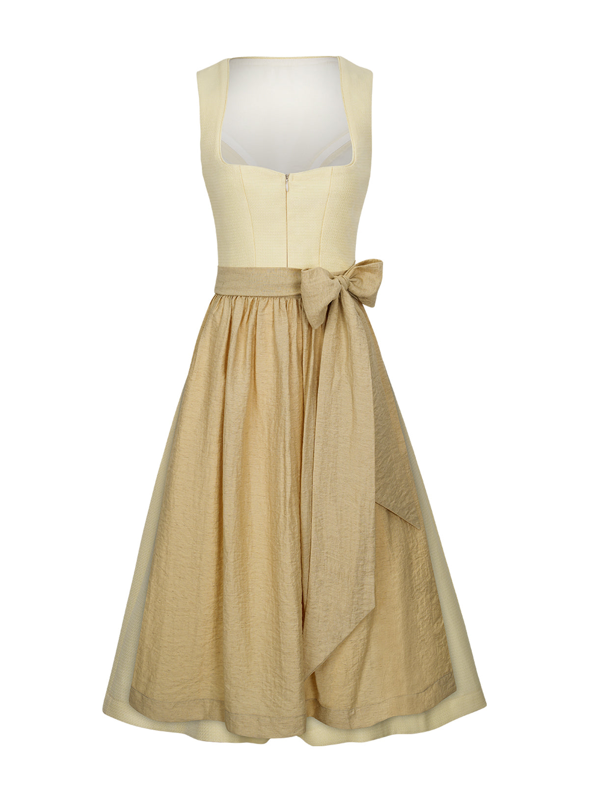 Festliches Dirndl Camille In Lime Yellow für die Wiesn