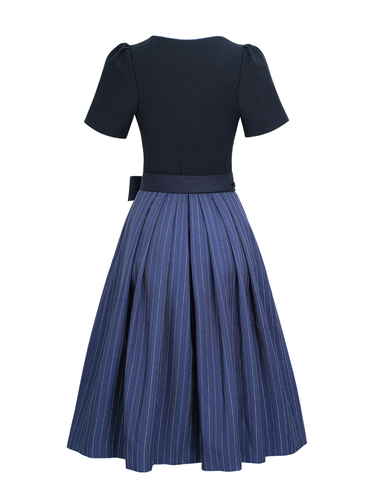 Klassisches Dirndl Kleid Ava In Dunke Blau