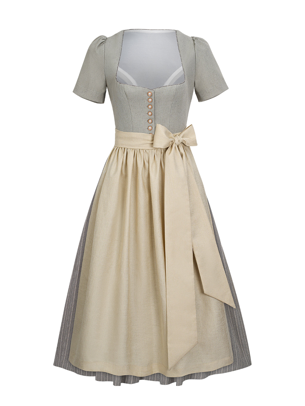 Damen Dirndl Ava In Beige für Oktoberfest
