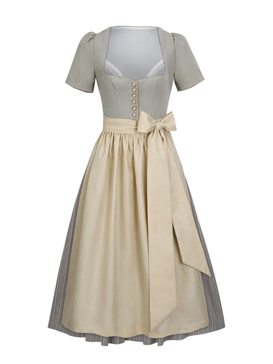 Damen Dirndl Ava In Beige für Oktoberfest