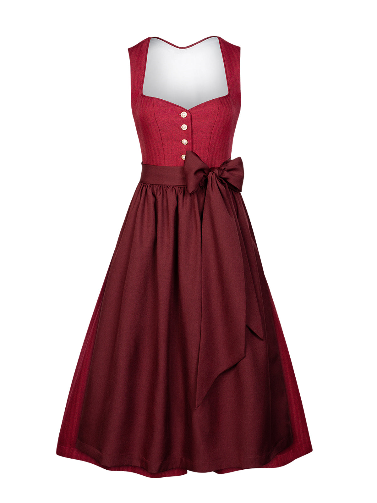 Dirndl Amana In Rot im traditionellen Trachtenstil
