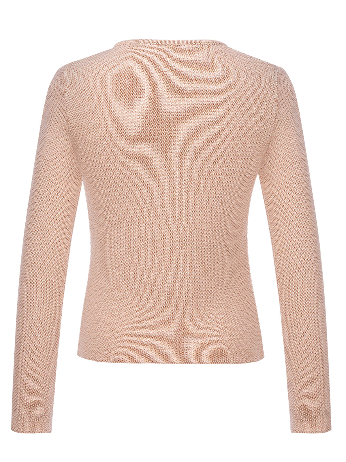 Trachtenjacke Strickjacke  Mira In Creme im klassischen Alpenstil in Braun