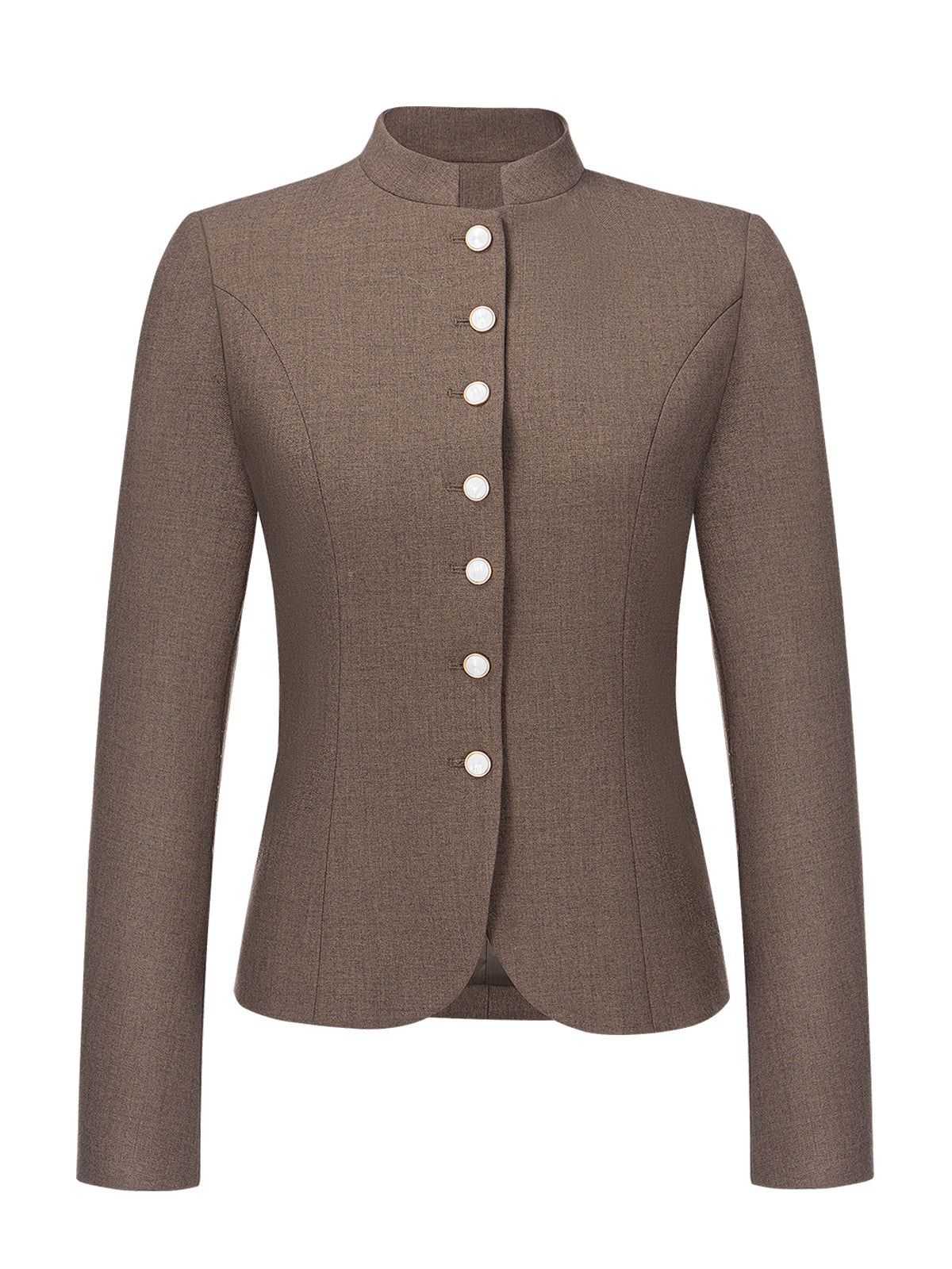 Janker Damenjacke Barly Dark Olive für Herren und Damen Trachtenmode in Braun