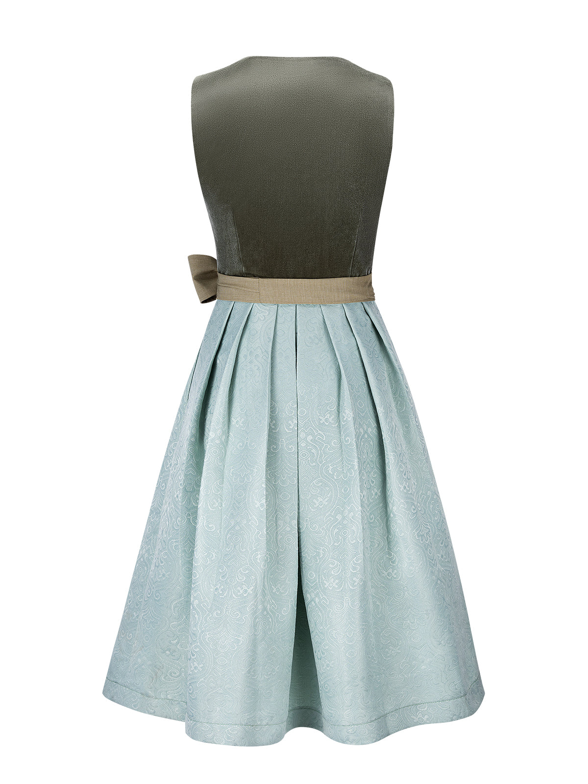 Damen Dirndl Watt für Oktoberfest in Grün