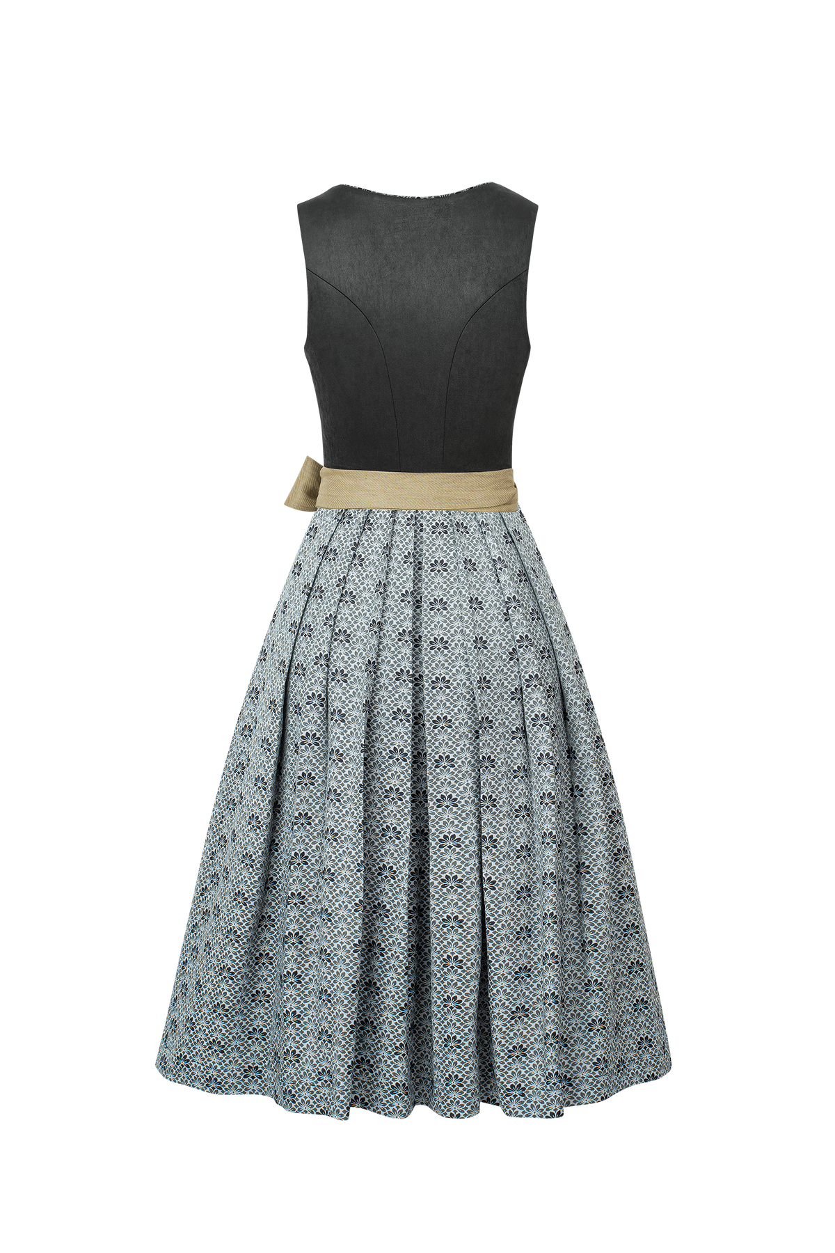 Trachtenkleid Leah In Grau mit elegantem Design